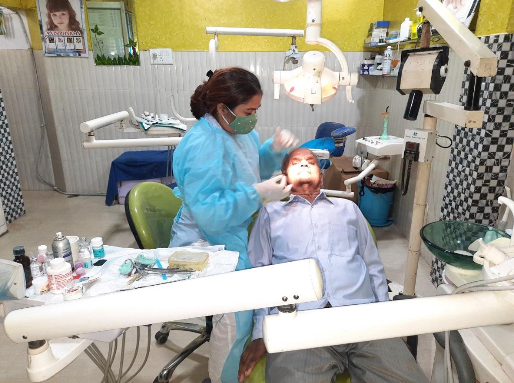 Karishma Dental Clinic Doctor and Patient